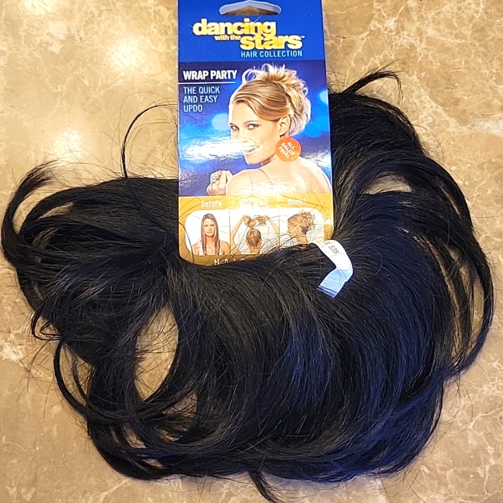 Tru2Life Wrap Party Ebony Black Pop-On Hair Piece